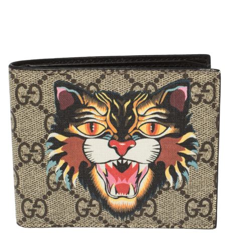 gucci long wallet cat|Gucci wallet woman price.